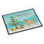 Tapis de porte d’intérieur anti-dérapant afghan hound-22322676