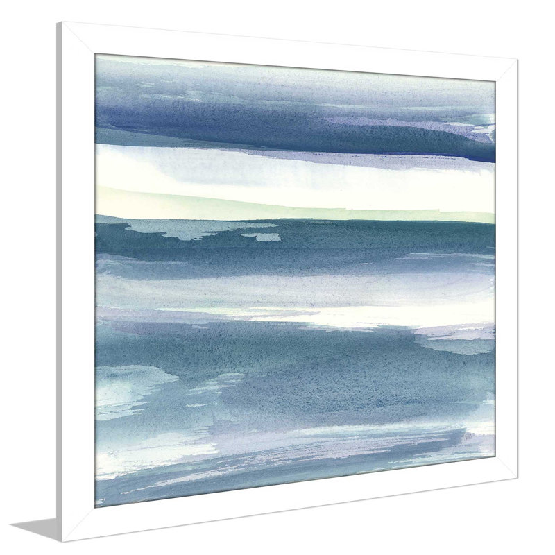 «Mint Dawn I», reproduction sur toile, Cadre blanc, H 21,5 po x l 21,5 po x P 0,75 po
