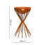 Outdoor Tall Metal Dakota Firebowl in Rust H65Cm W38Cm