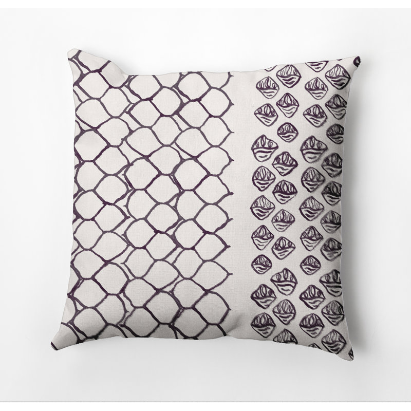 Housse de coussin carré et insert, 20 po X 20 po, Violet, Non