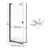 Armon 28'' - W x 66'' H Pivot Door Semi-Frameless Shower Door with-17243221-14170872