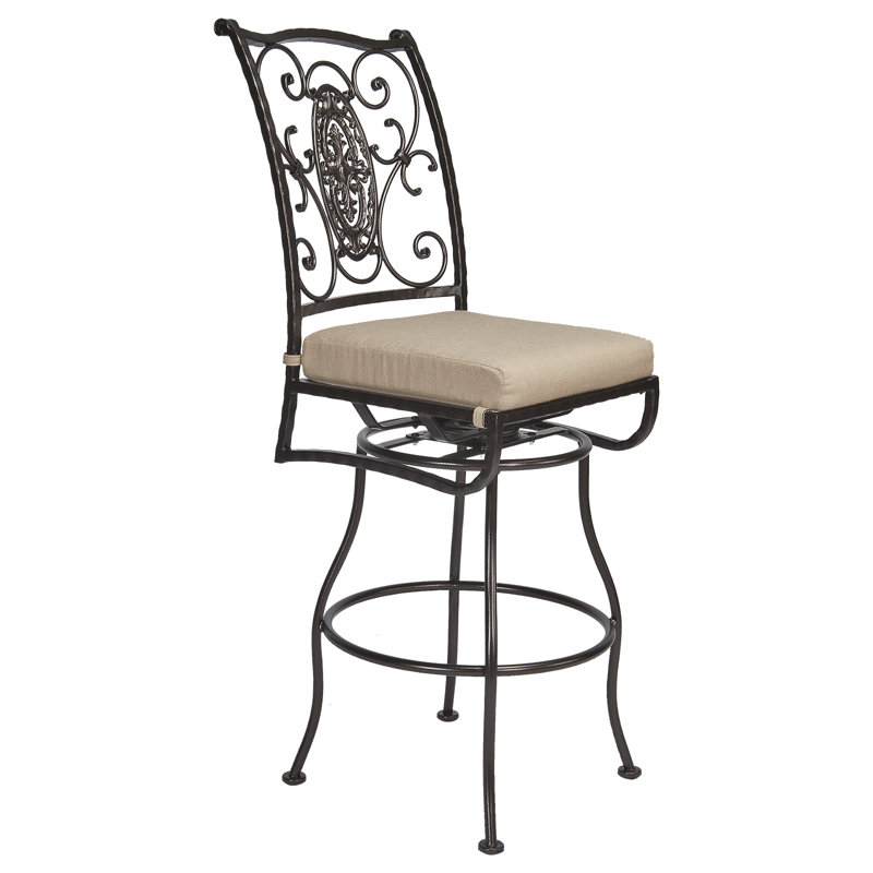 Tabouret de comptoir pivotant sans accoudoirs San Cristobal, Graphite, Flagship Stone, Counter Stool (27.75" Seat Height)