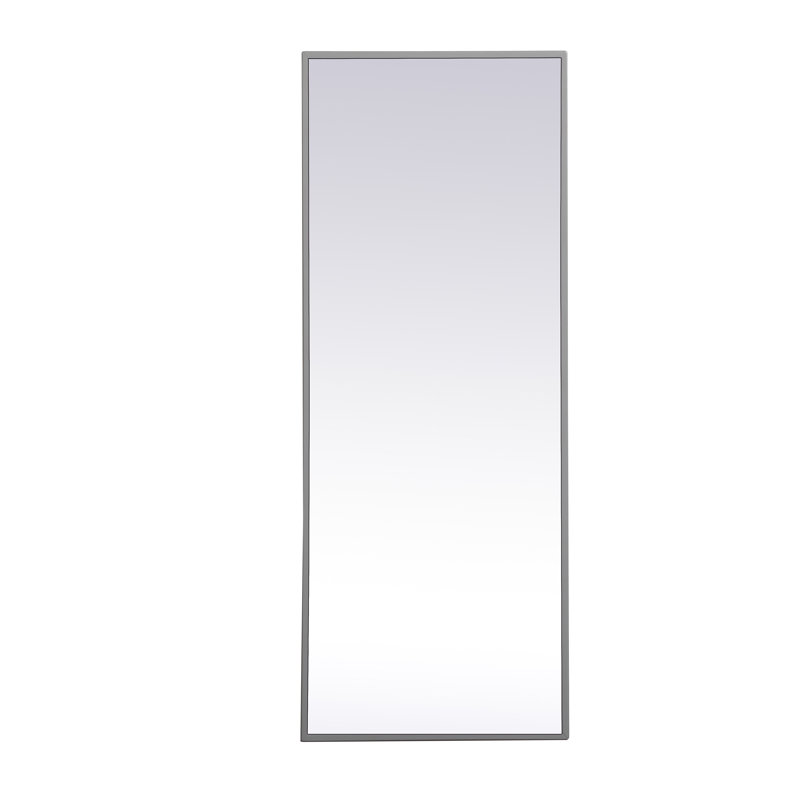 Sabine Metal Rectangle Wall Mirror, 36" x 14", Brass