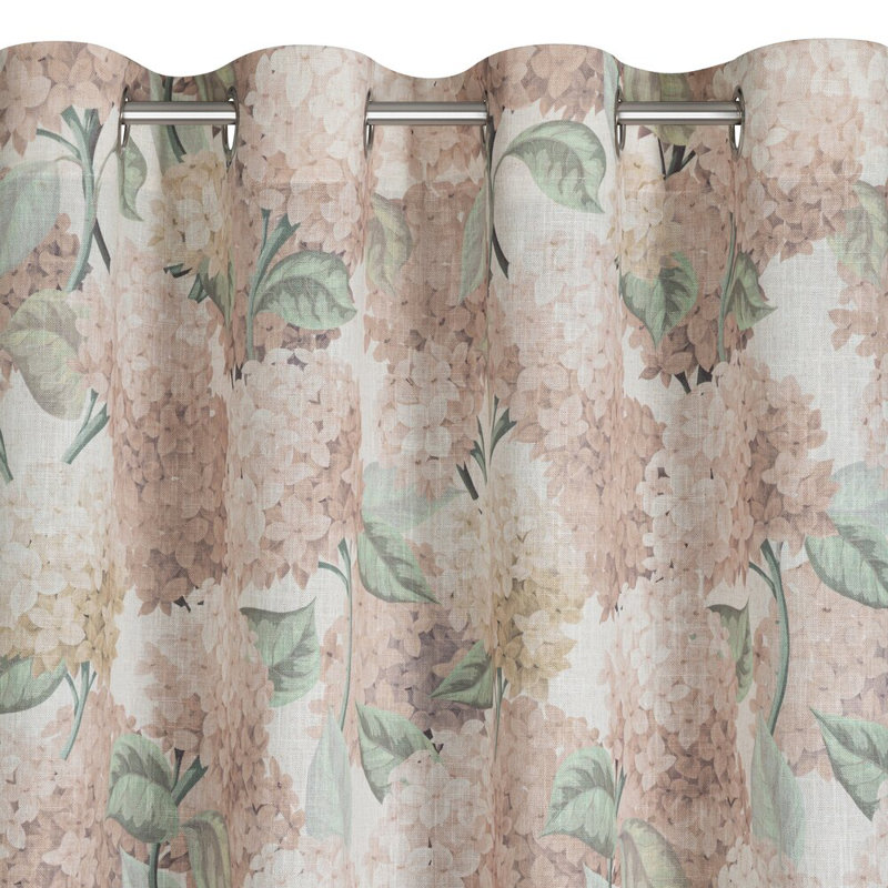 Ingaret Polyester Semi Sheer Curtain Single Panel