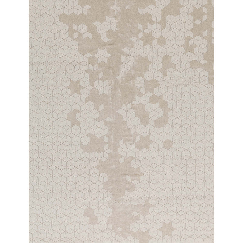 Tapis beige noué à la main de haute qualité