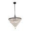 Luminaire suspendu en cristal noir 9 lumières