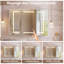 Rectangle Wall Mirror with Cabinet