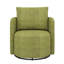Fauteuil d'appoint pivotant à 360 ° avec accoudoirs ergonomiques et coussin décoratif-116646678