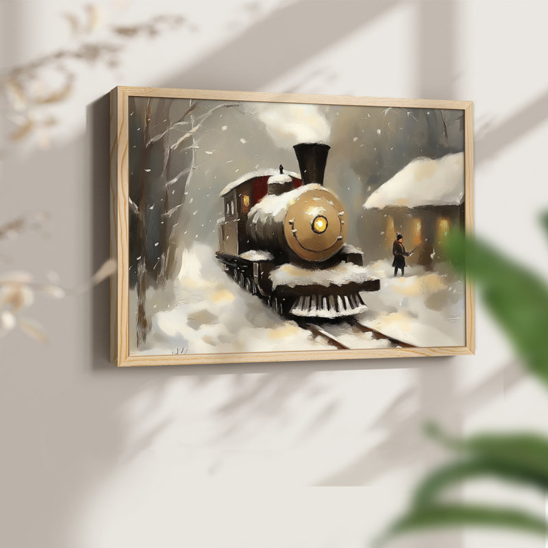«Chirstmas Art» - DCCCL XXV - Impression encadrée - Restickable, H 11 po x l 14 po, Naturel