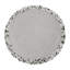 Silver And Black Mixed Beaded Round Placemat