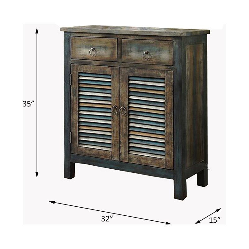 Armoire console en chêne Glancio Anqtique