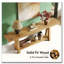 Table basse de style naturel, table d'entrée en bois, console élégante