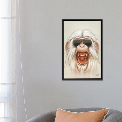 « the great white colère singe », reproduction d’impression sur toile