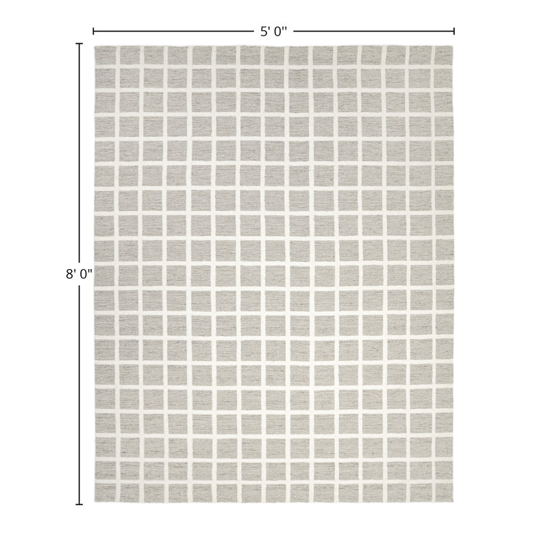 Hamadan Area Rug, Rectangle 5' x 8'