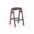 Stackable Wood Bar Stools Set with Footrest
