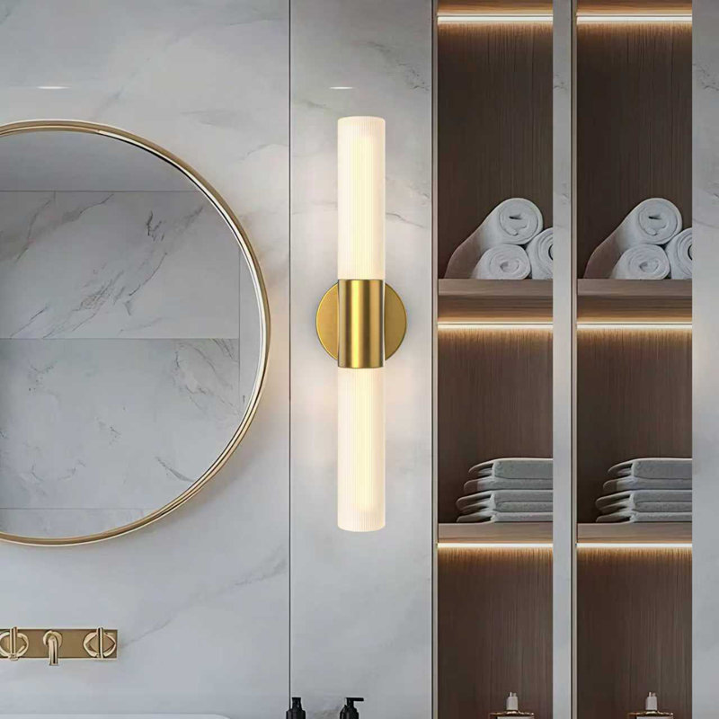 22" 2-Light  Brushed Gold Dimmable Vanity Lighting 3-CCT LED Bath Bar Light, Brushed Gold