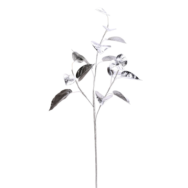 Vickerman 33" Shiny Leaf Artificial Christmas Spray, Silver