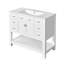 Meuble-lavabo 36 po avec lavabo supérieur, armoire de rangement moderne avec 2 portes à fermeture douce et 6 tiroirs, meuble-lavabo simple-923313280