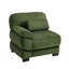 Canapé en velours côtelé avec 1 coussin - Vert-1572981536