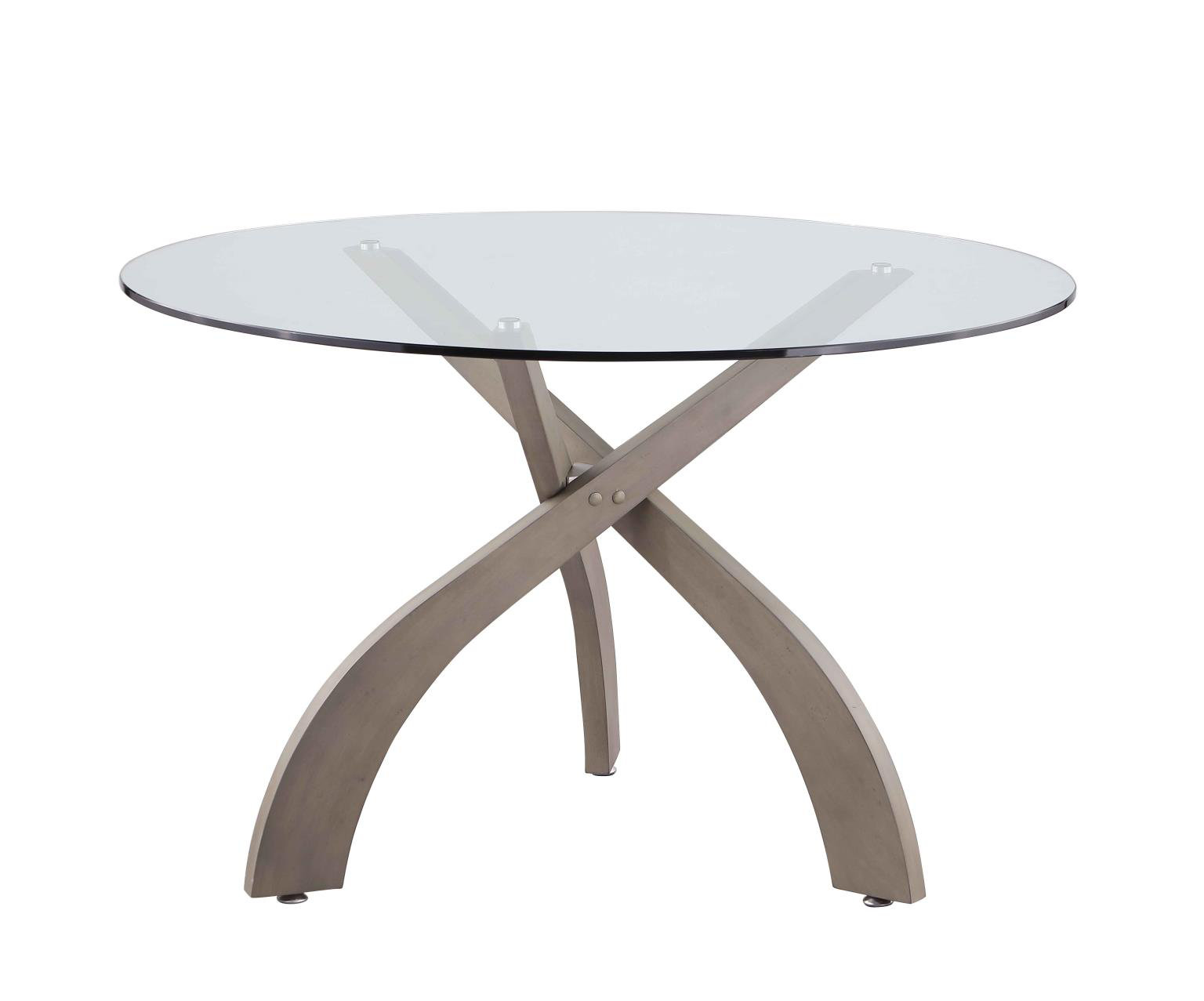 Chintaly Round Glass Dining Table Wayfair
