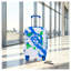 Bagage à main rigide en polycarbonate bleu 20 pouces avec roulettes
