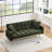 Modern Sofa69 "Green Sofa Bed, Adjustable Sofa Teddy 2 Throw Pillows