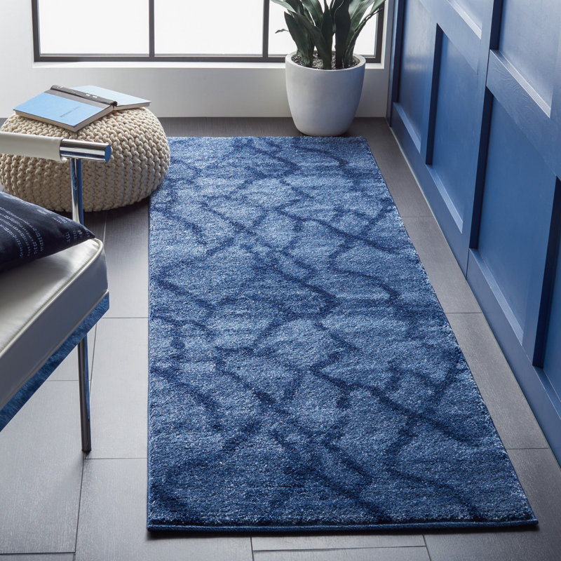 Socorro Retro Performance Abstract Rug, Runner 2'3" x 9'
