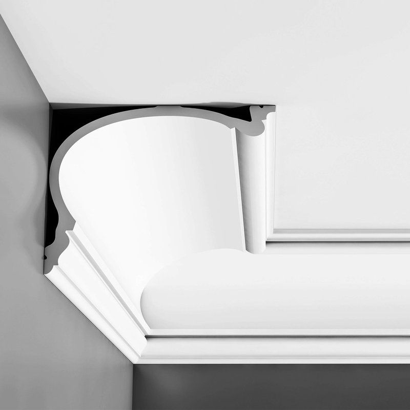 9-7/8 in x 7-1/2 in x 78-3/4 in Primed White Plain Polyurethane Crown Moulding