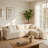 Modern Upholstered Sectional Sofa With Chaise And Matching Pillows — Soft Textured Fabric, Deep Seats & Plush Cushions, Perfect For Contemporary Living Rooms-872014159