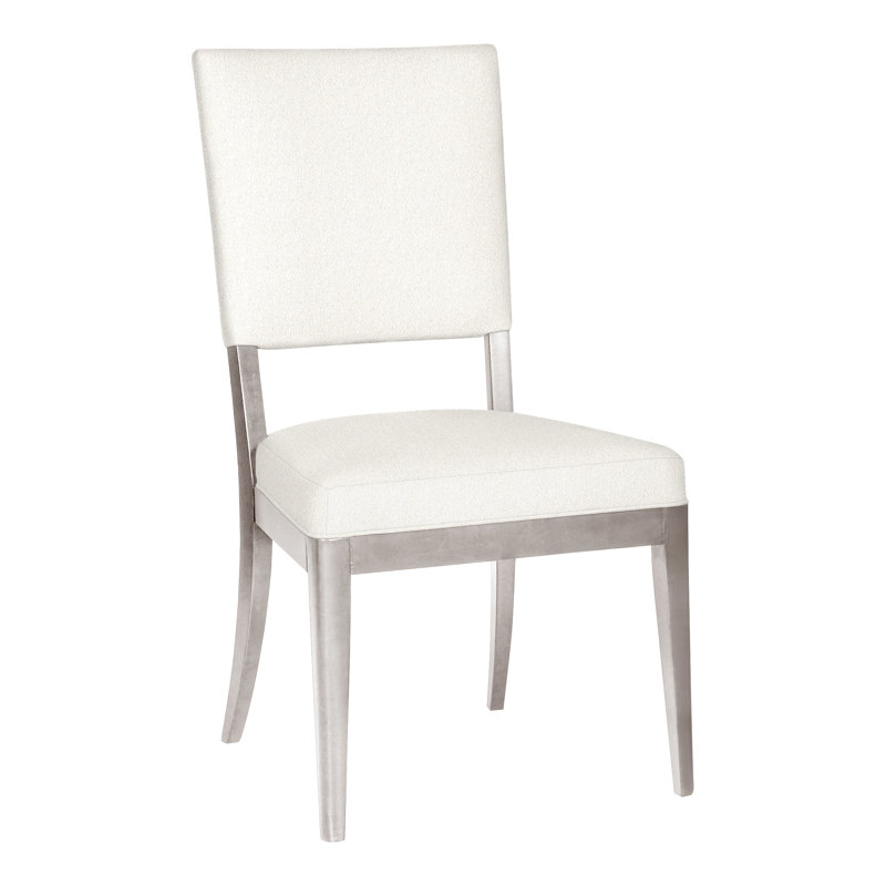 Juliet Upholstered Dining Chair, Dove Gray, Kennelly Snow