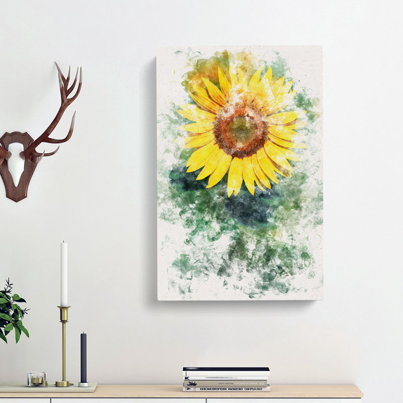 The Sunflower - Wrapped Canvas, 91cm H x 60cm W x 3cm D