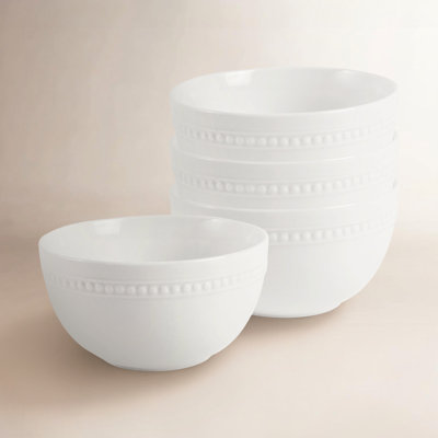 Everyday White Porcelain Cereal Bowl
