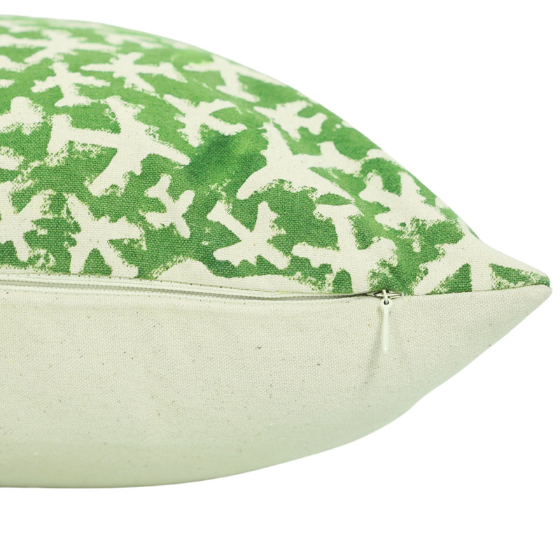 Housse de coussin en coton Floral, H 12 po x l 20 po, Rectangulaire