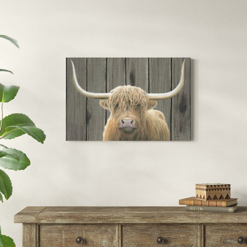 Vache Seifert sur blanc, H 20 po x l 30 po