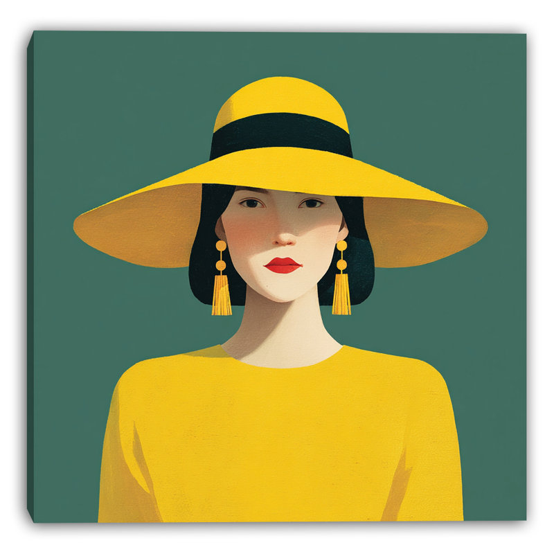 Toile tendue Golden Hat II, H 40 po x l 40 po