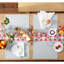 Chemin de table MARTHA STEWART Americana Star Gingham, rouge / blanc / bleu
