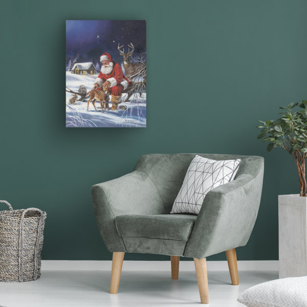 The Holiday Aisle® Santa’s Love On Canvas by R.J. McDonald Print | Wayfair