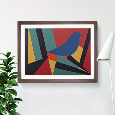 Dove Bird Abstract Vol.4 1 Piece Single Picture Frame Wall Art