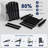 5-piece Hdpe Adirondack Patio Furniture Set - 4 Stackable Chairs & 1 Large Side Table, All-weather, Uv Resistant-77821522