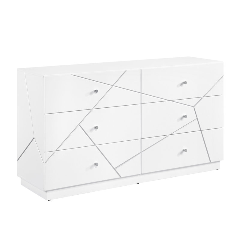 Commode 6 tiroirs Glamour