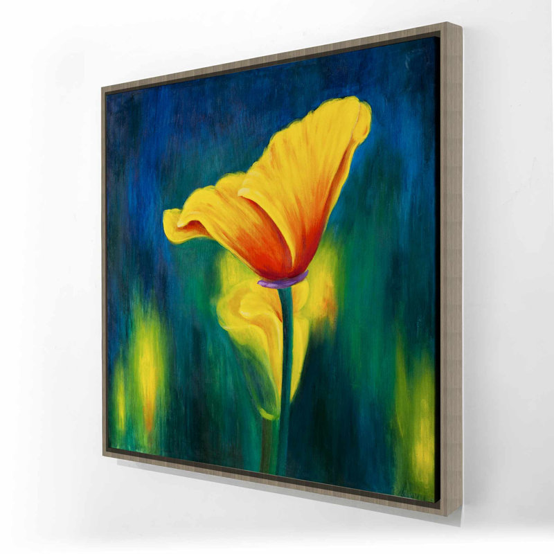 Superb Contrast Flowers - Contemporary Floral Canvas Art