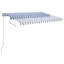 Auvent de patio rétractable en polyester l 120 po x P 100 po VidaXL-88718950