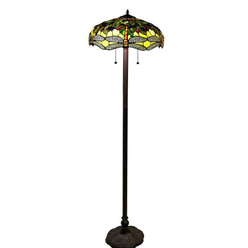 Lampe sur pied Corentin, Vert, 61"