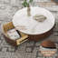 Table basse 35 po pour salon, table basse en marbre avec tiroir, sans assemblage-593432168