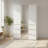 Elise Modular Wood Closet System With Mirror In White
