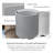 Kozyard Round Planter 16"H Plant Pots for Indoor Outdoor Porch, Patio, Backyard Planters with Water Reservoir Modern Décor for Tall Plants, Flowers, Cement Gray-1344891095