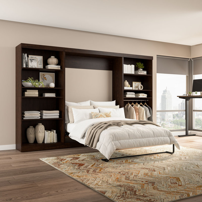 Arlex Murphy Bed, Chocolate, Full