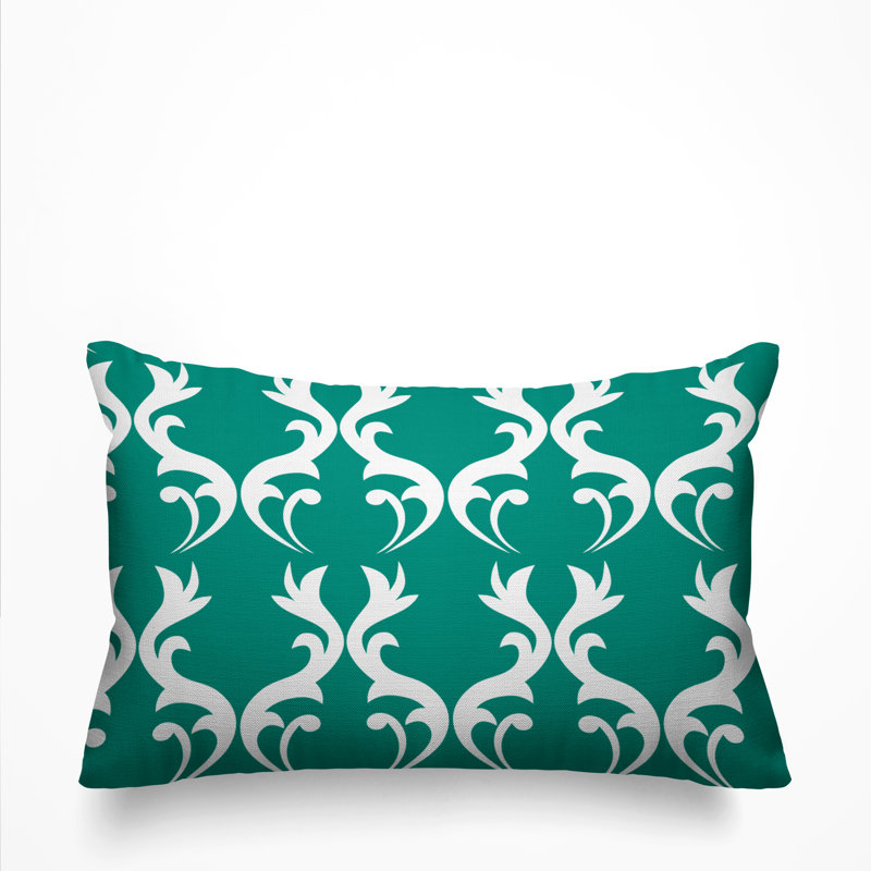 Housse et insert de coussin d'extérieur Galton, Bleu sarcelle