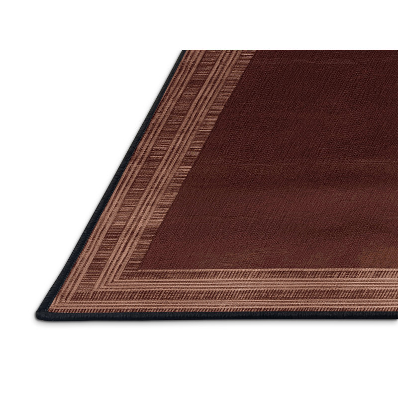 Tapis noir uni lavable à la machine, Carré 3 pi