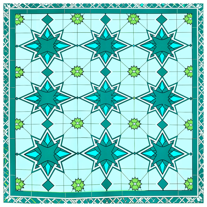Housses de couette en mosaïque étoile, Grand lit